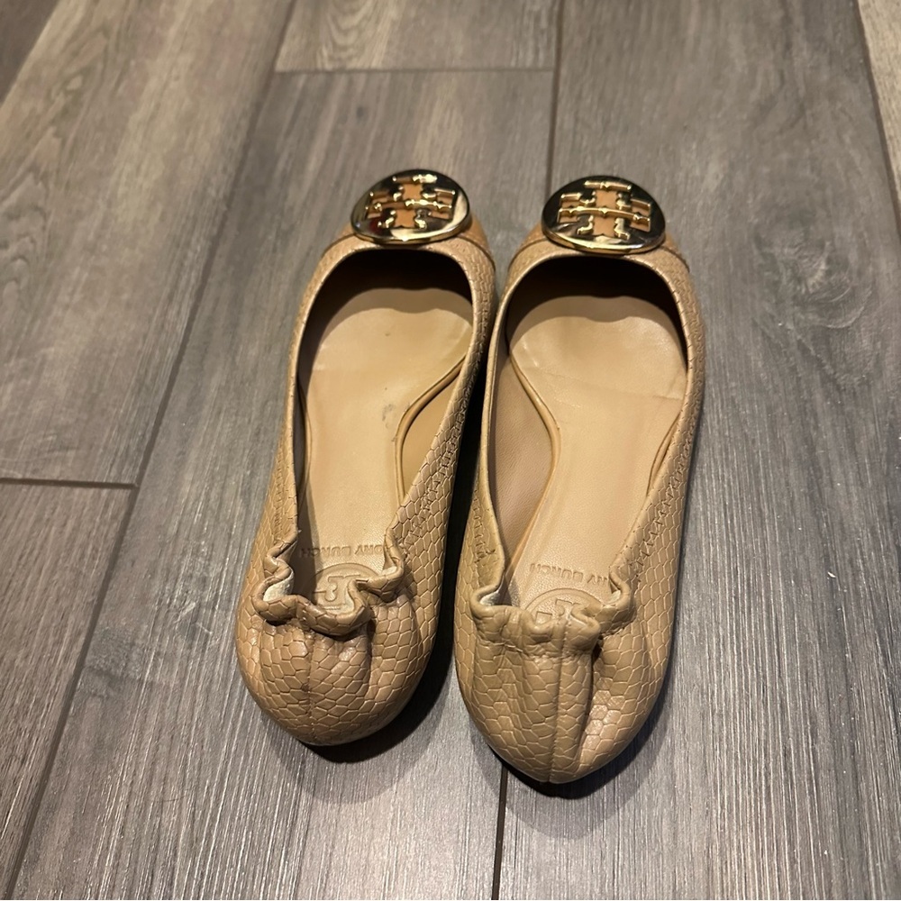 Tory Burch Tan Ballet Flats